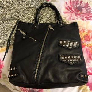 Rebecca Minkoff black leather tote